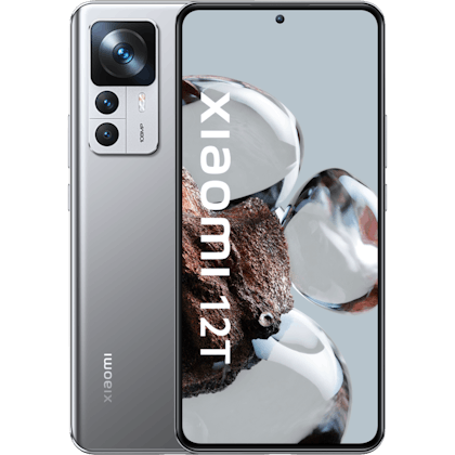 Xiaomi 12T Silver - Voorkant & achterkant