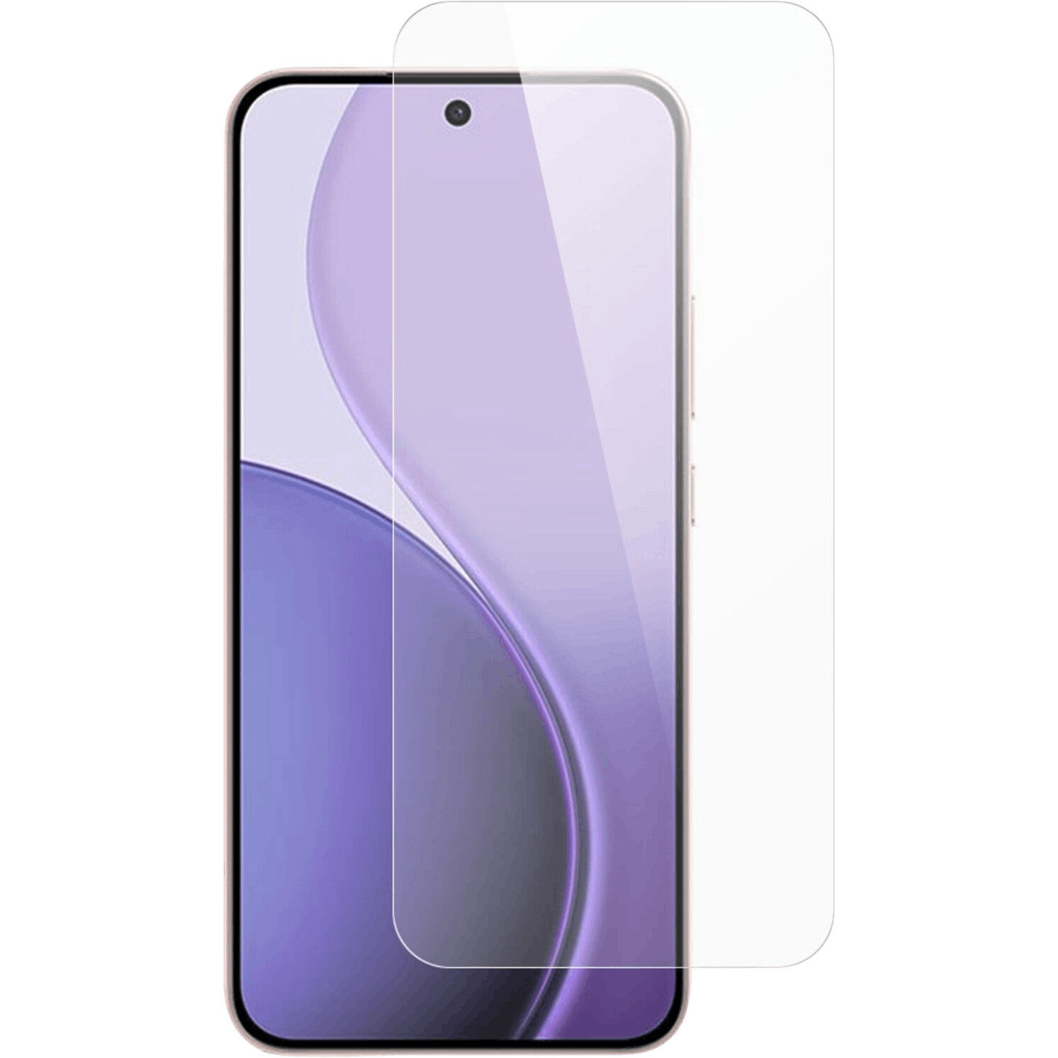 Mocaa Oppo Reno14 F 5G Case-Friendly Glass Screenprotector Transparant