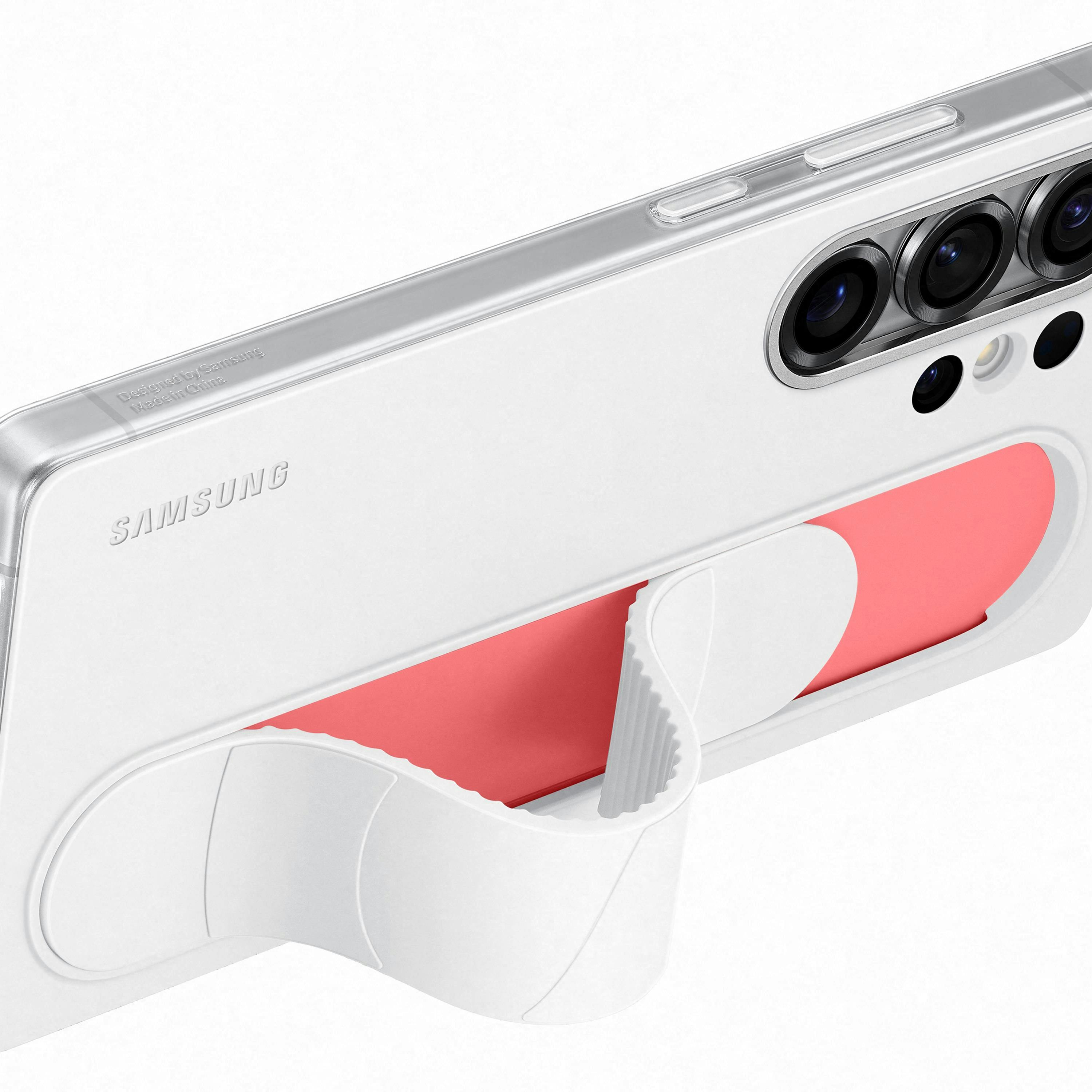 Samsung Galaxy S25 Ultra Standing Grip Hoesje Wit