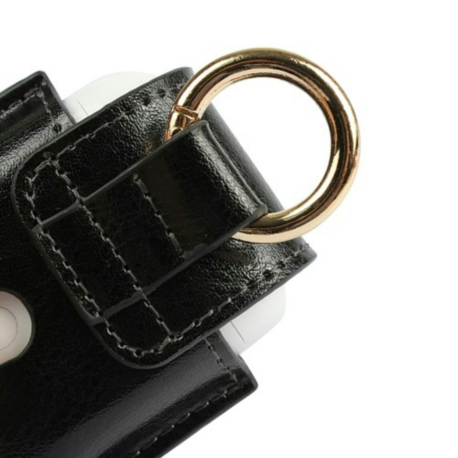 Mocaa Echt Leder AirPods 1/2 Case Zwart