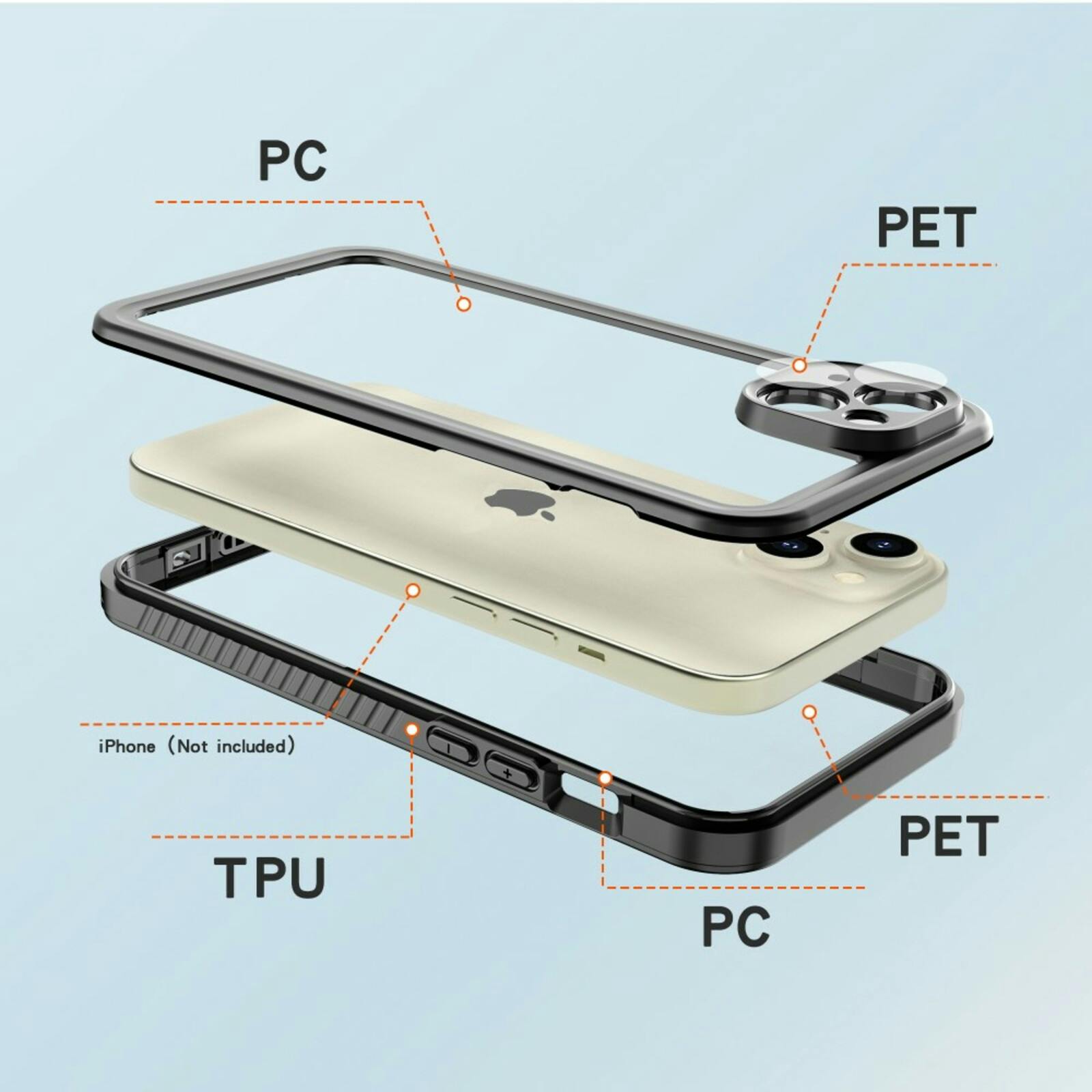 REDPEPPER Apple iPhone 15 Plus FS Series Waterproof Case Zwart