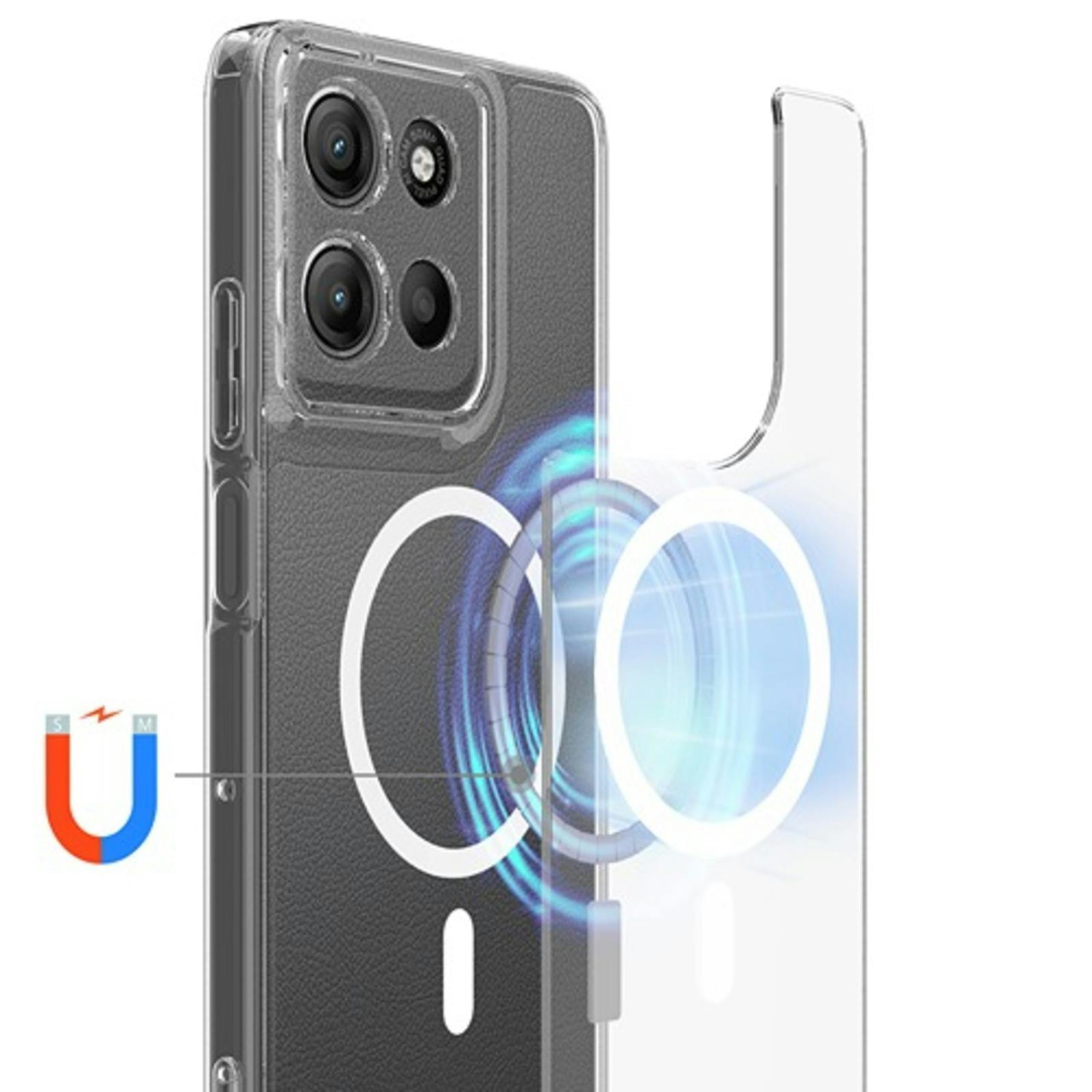 CaseBody Motorola G15 (Power) MagSafe Hoesje Transparant