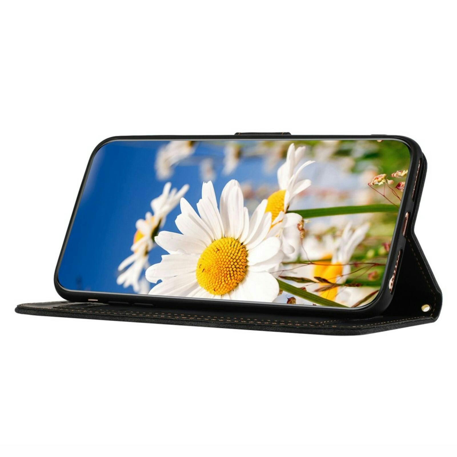 Mocaa Samsung S23 FE Floral Series Bookcase Zwart