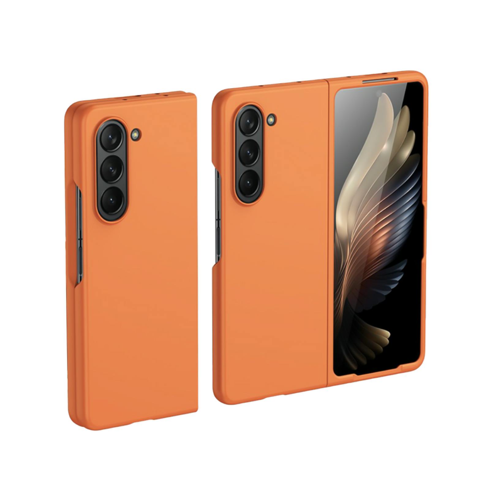 Just in Case Galaxy Z Fold5 Hard Hoesje Oranje
