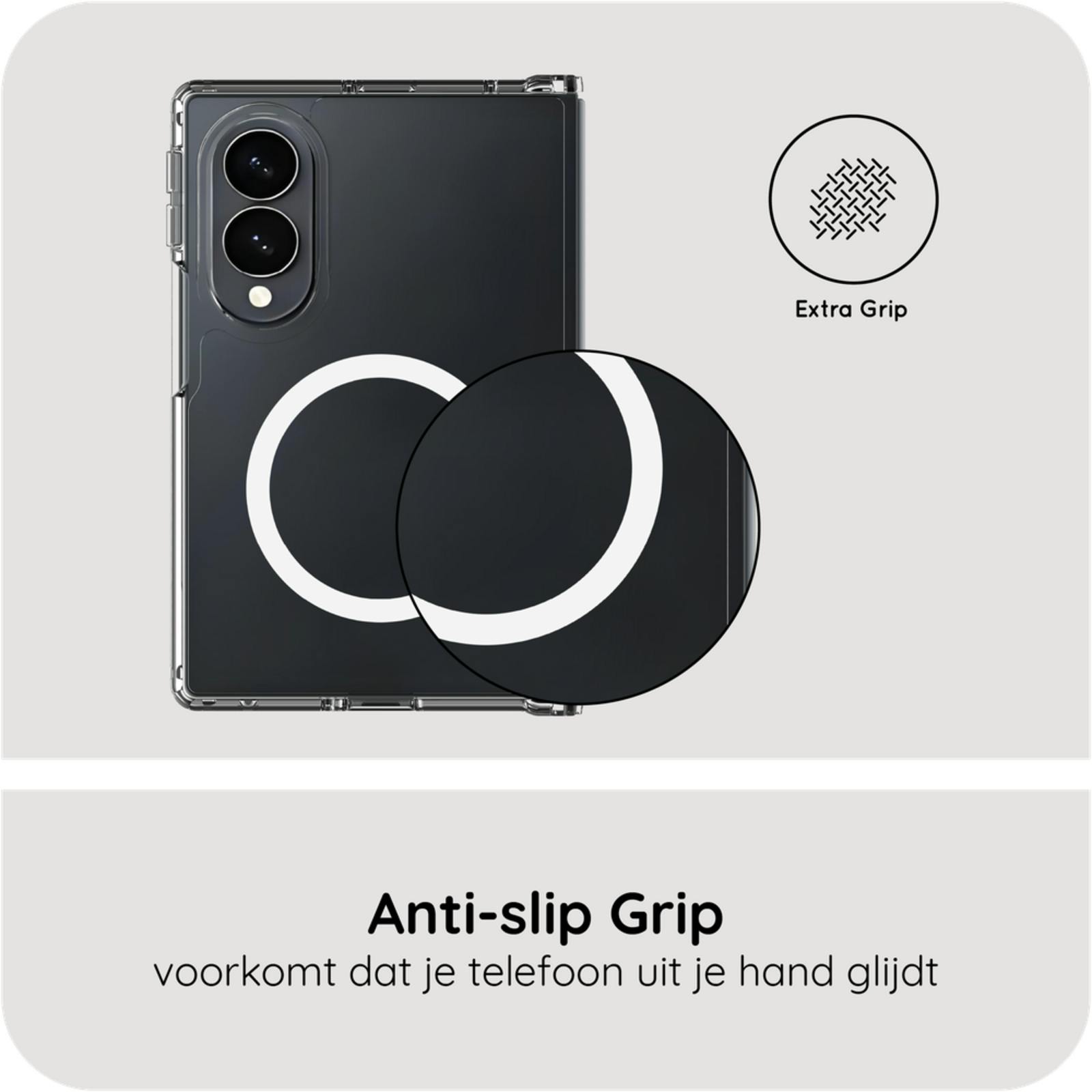 Just in Case Samsung Galaxy Z Fold8 Magnetisch Armor Hoesje Transparant