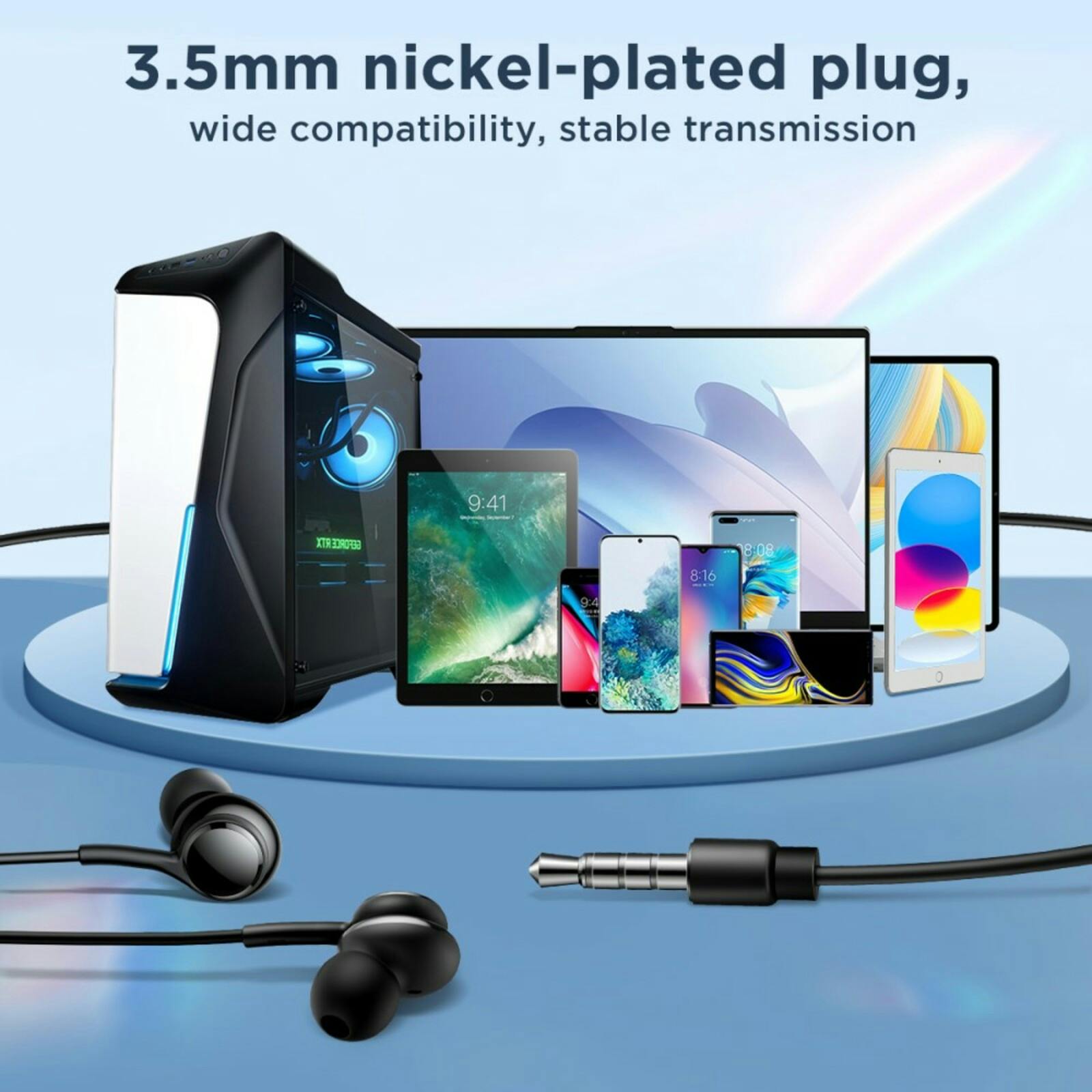 Joyroom Bedrade In-Ear 3,5mm Zwart