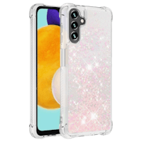 Mocaa Samsung Galaxy A54 Valbestendig Glitter Hoesje Roze