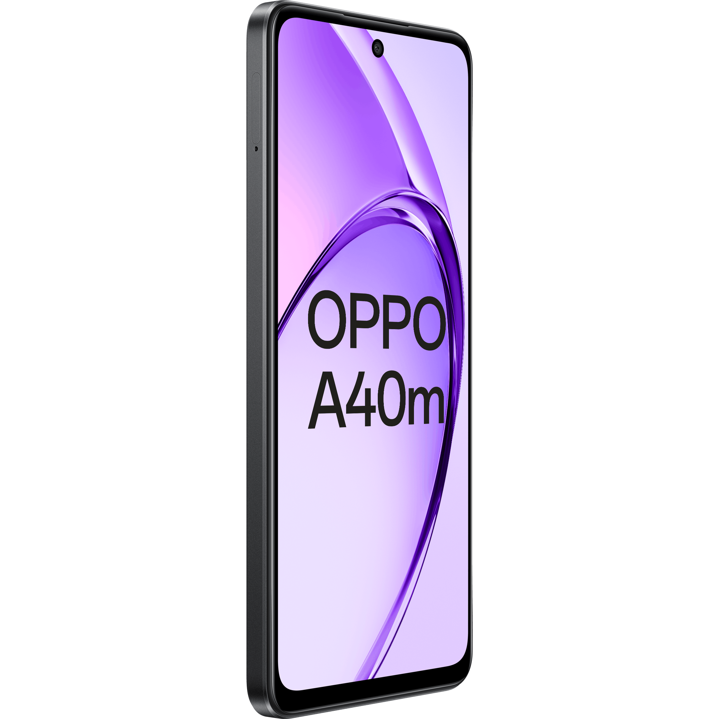 OPPO A40M Sparkle Black - Aanzicht vanaf rechts