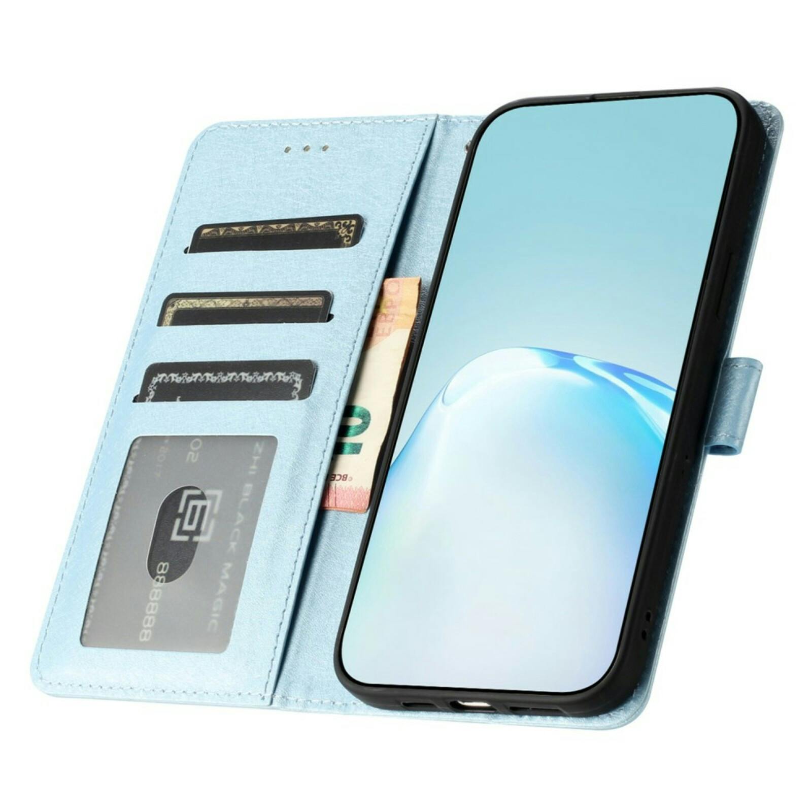 Mocaa Samsung Galaxy S24 FE Slim-Fit Bookcase Hoesje Blauw