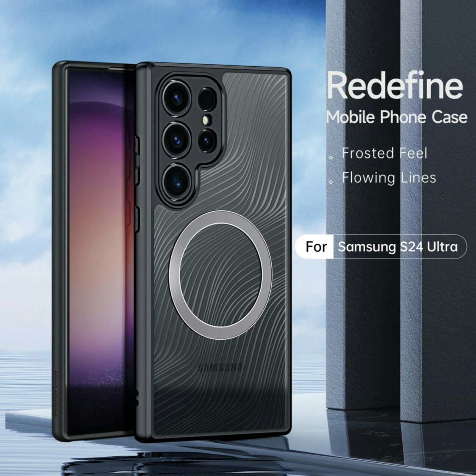 DUX DUCIS Samsung Galaxy S24 Ultra Aimo Series MagSafe Eco Hoesje Zwart