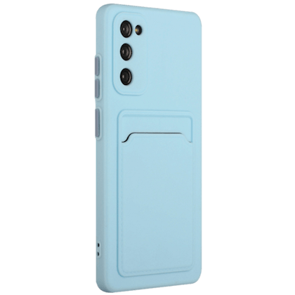 CaseBody Samsung Galaxy S20 FE Telefoonhoesje met Kaarthouder Blauw