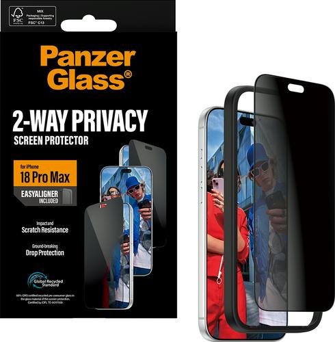 PanzerGlass iPhone 18 Pro Ultra-Wide Fit Screenprotector Privacy