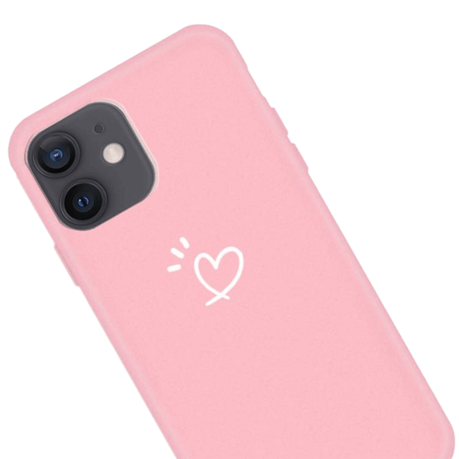 Mocaa Iphone 12 Mini Love Heart Case Roze