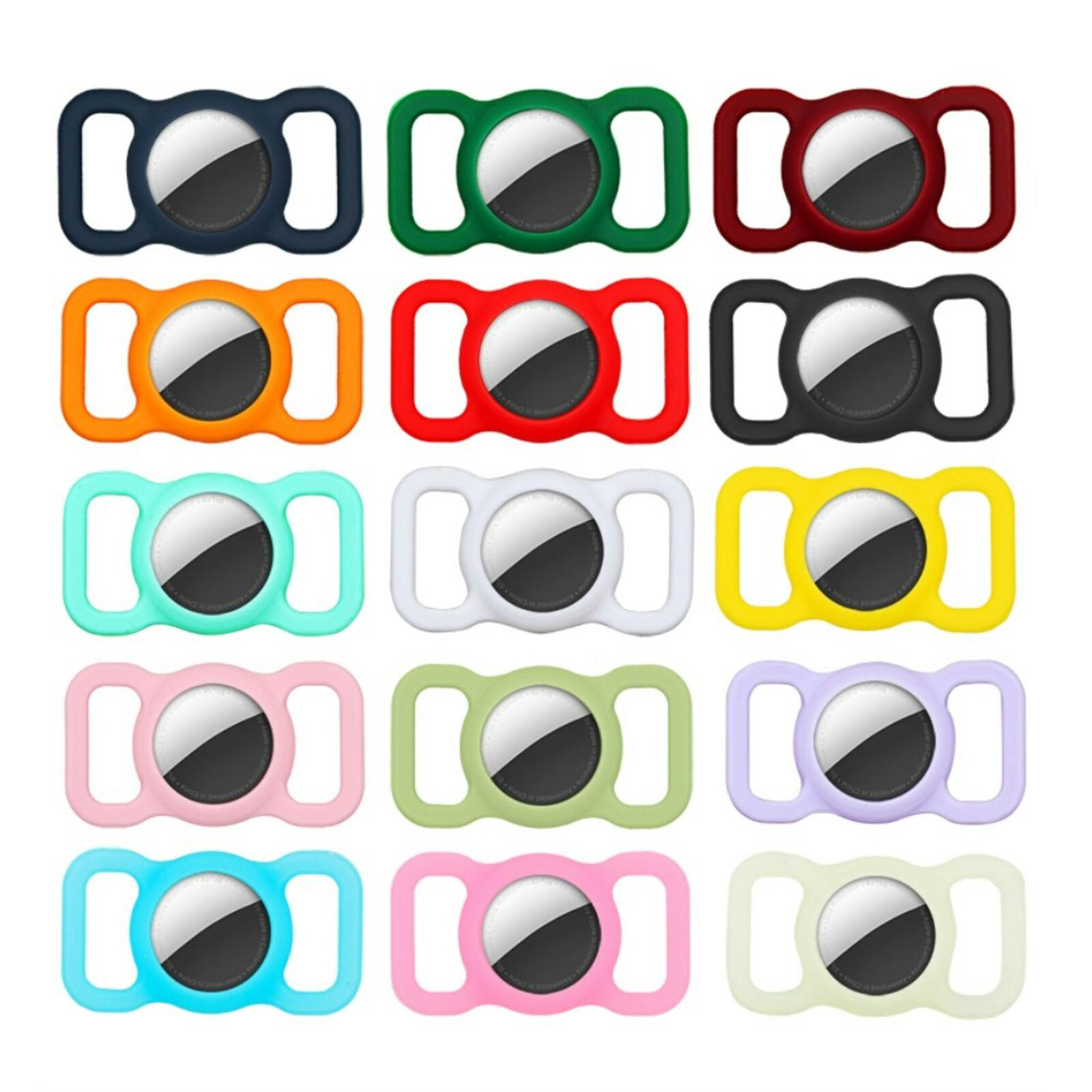 Mocaa AirTag Halsband Huisdieren Hoesje Rood