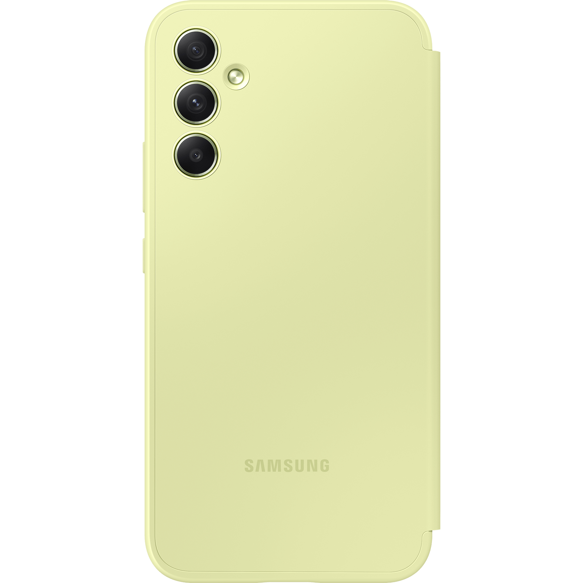 Samsung Galaxy A34 Smart View Portemonnee Hoesje Groen