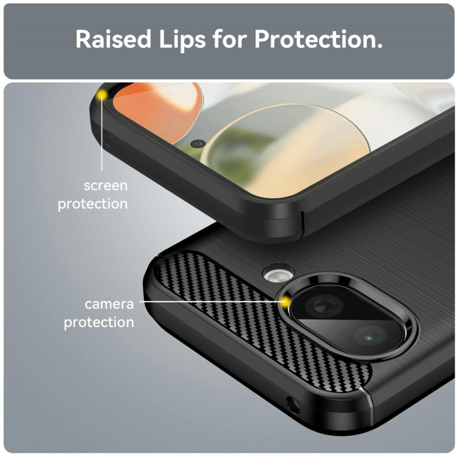 CaseBody Google Pixel 9a Schokbestendig Hoesje Zwart