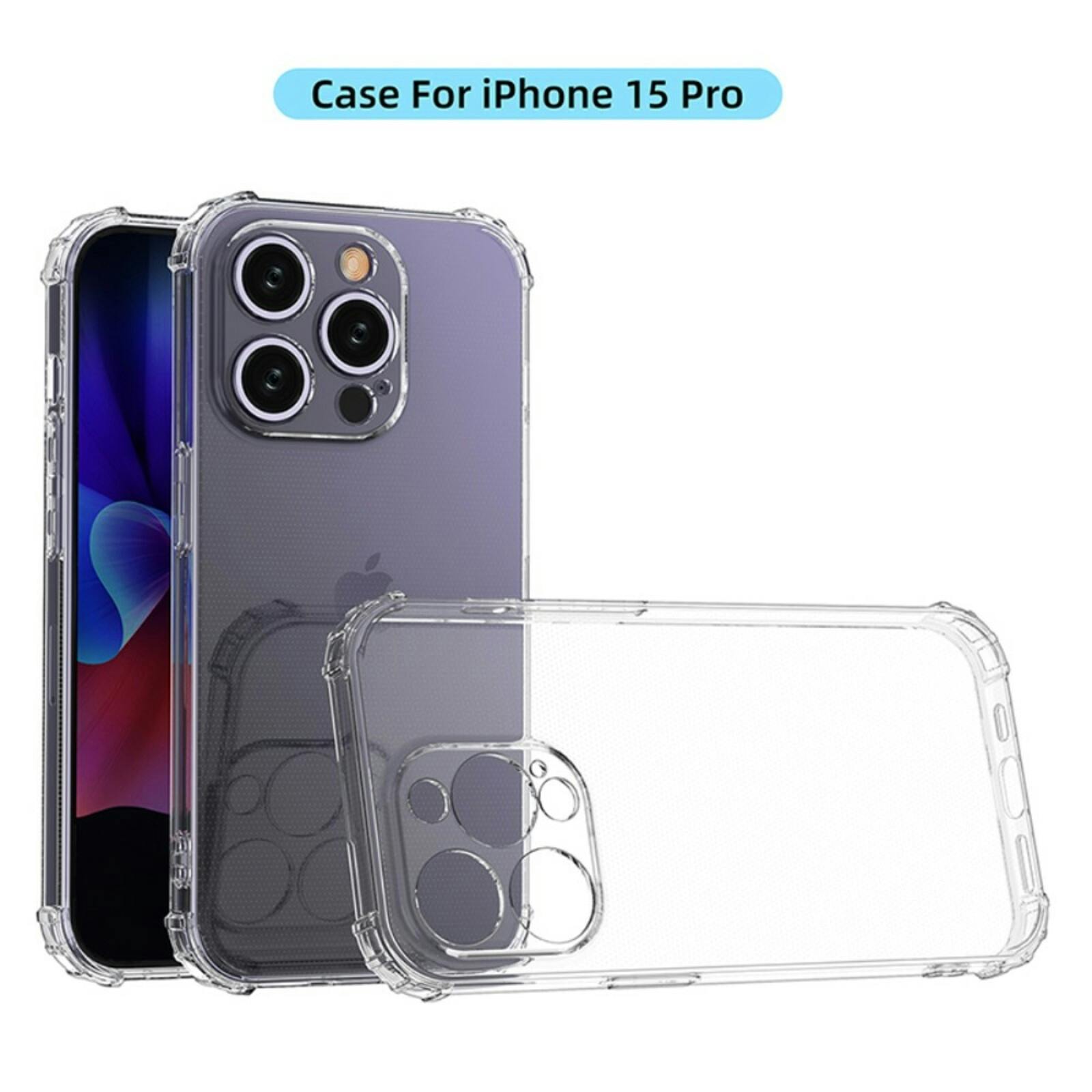 CaseBody Apple iPhone 15 Pro Shockproof Hoesje Transparant
