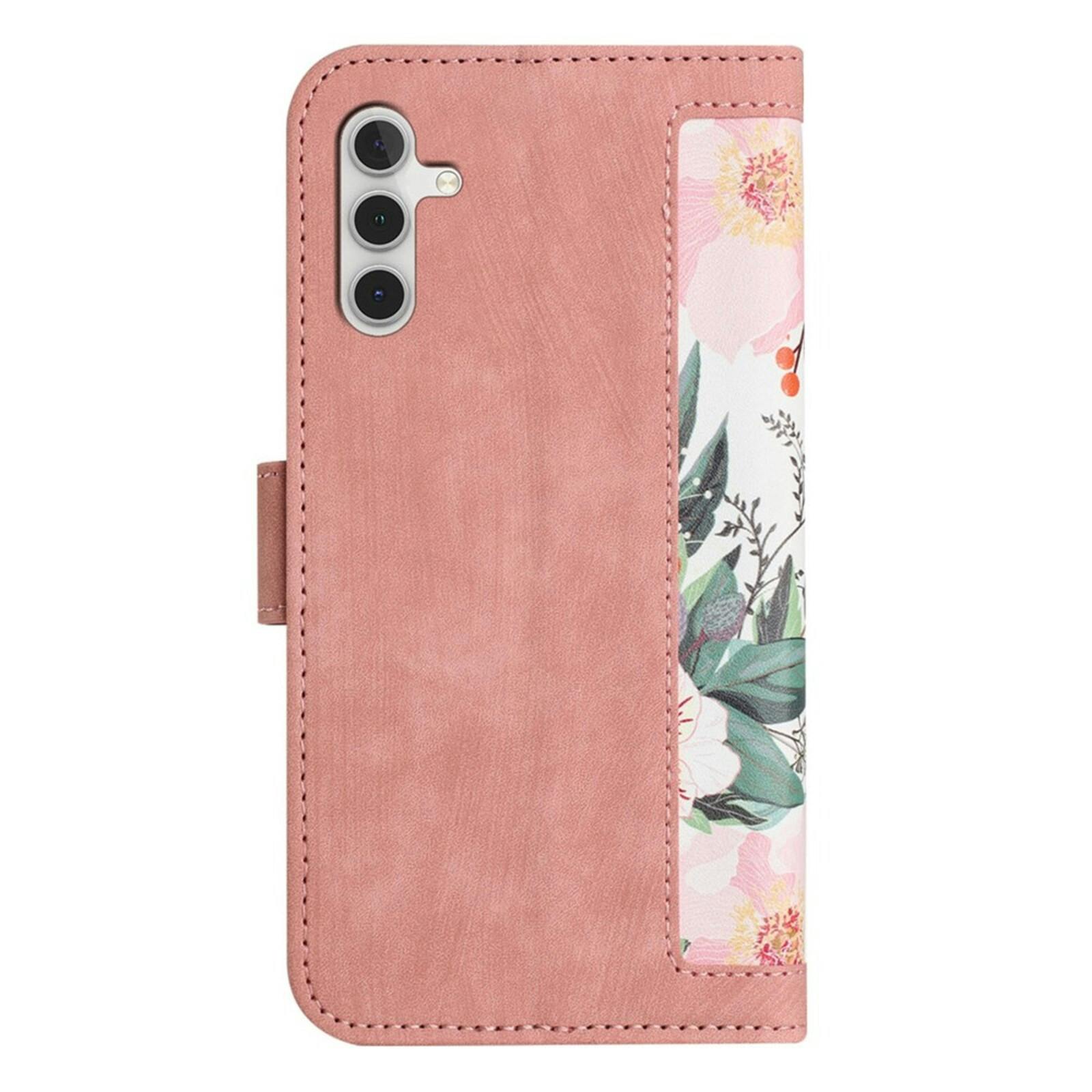 Mocaa Samsung Galaxy S26 Plus Floral Series Bookcase Roze