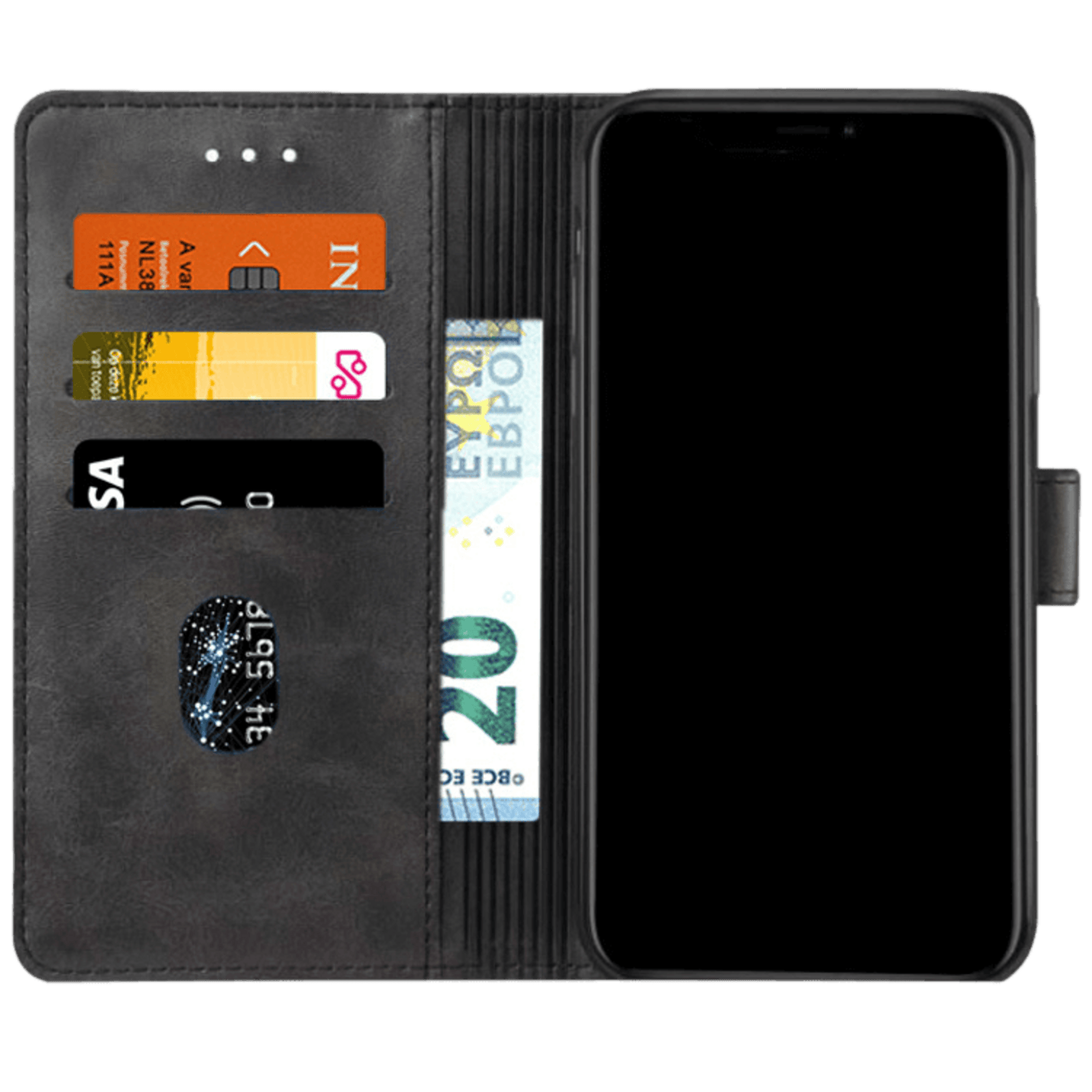 Gussim Samsung Galaxy A32 Booktype Beschermhoes Zwart