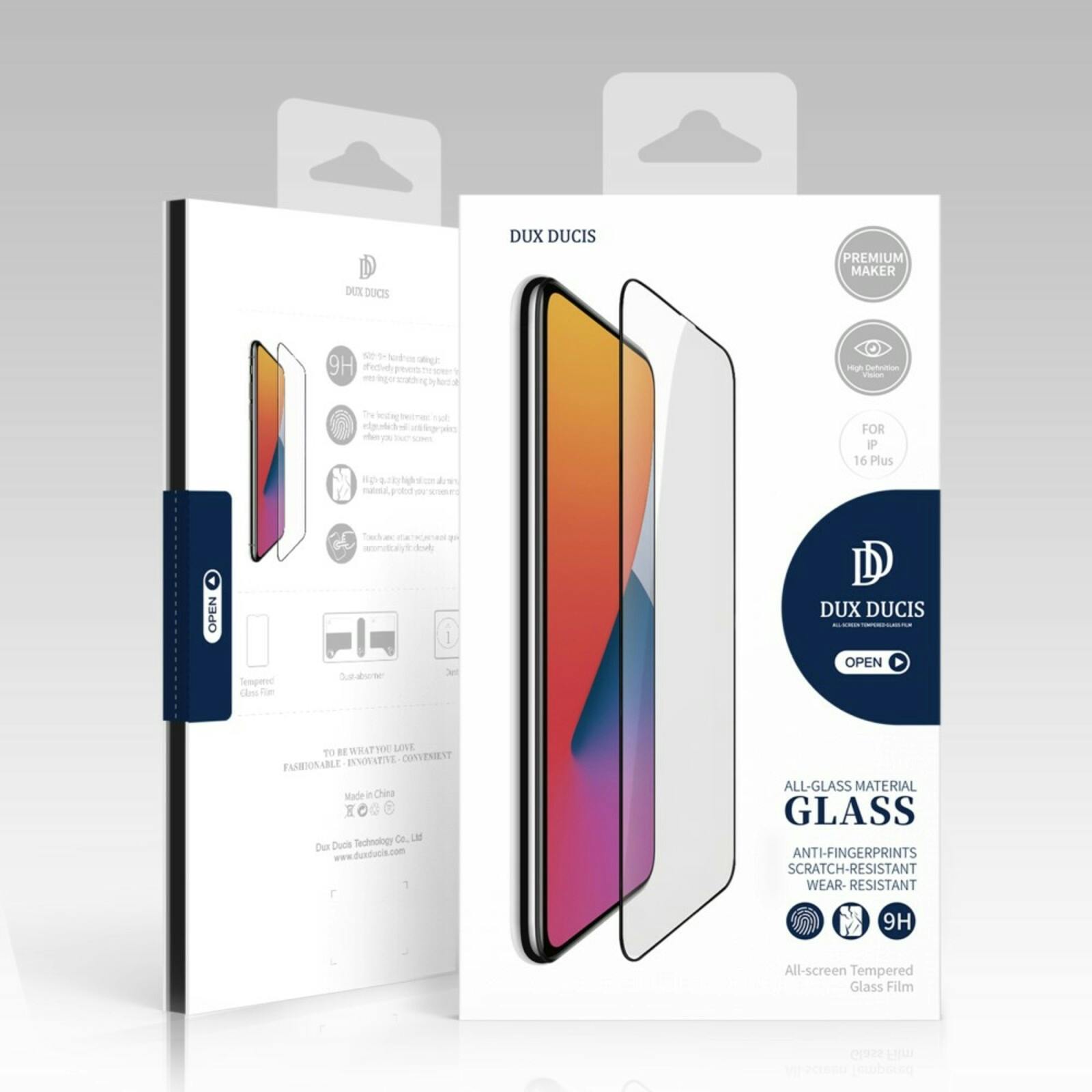DUX DUCIS iPhone 16 Plus Ultra HD Screenprotector Gehard Glas Transparant