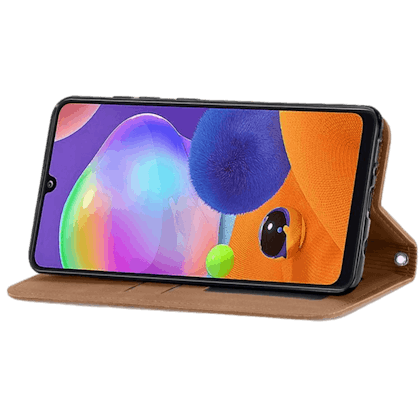 Mocaa Samsung galaxy A32 magnetisch slim-fit bookcase hoesje Bruin