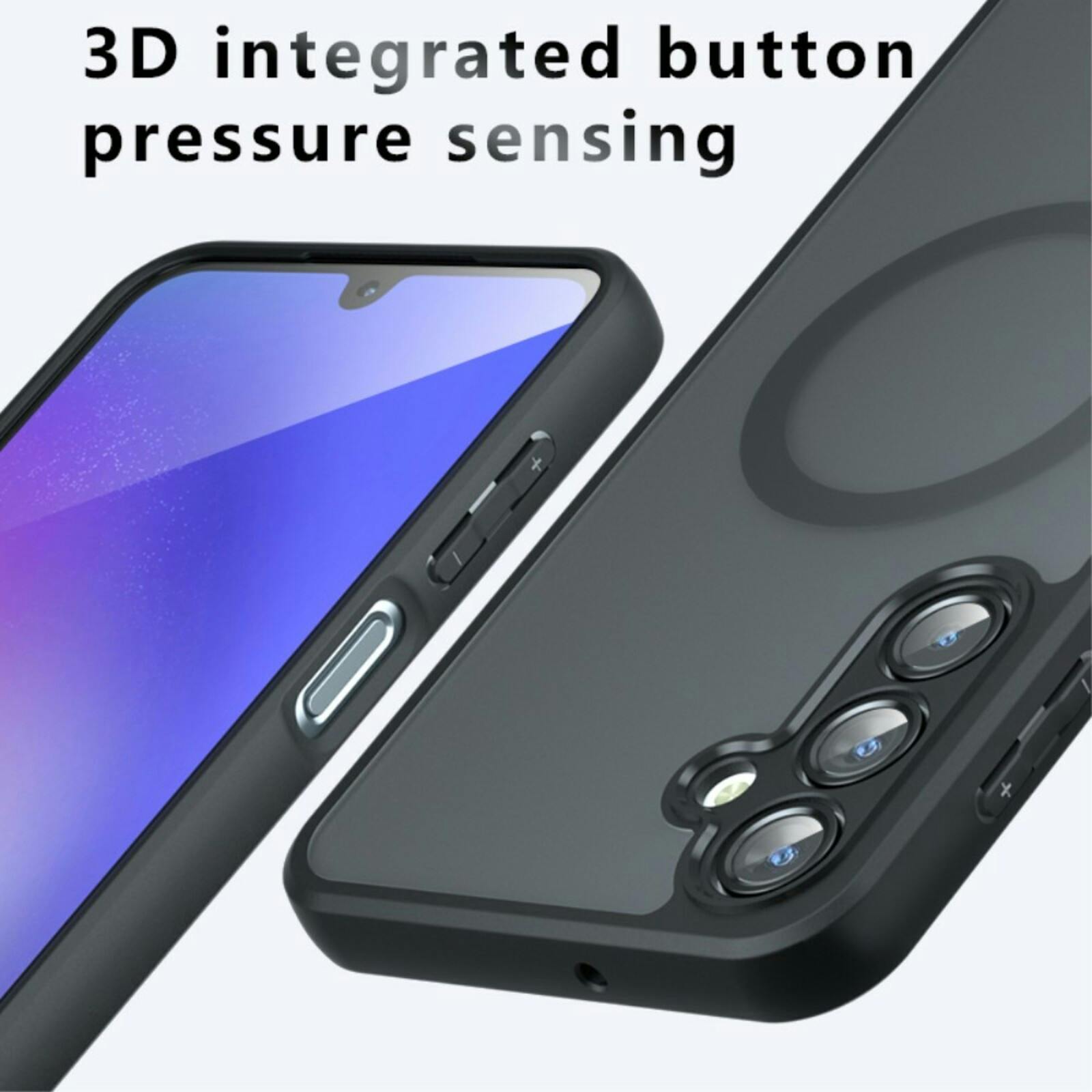 Mocaa Samsung Galaxy A16 Slim Anti-Shock Magsafe Hoesje Zwart