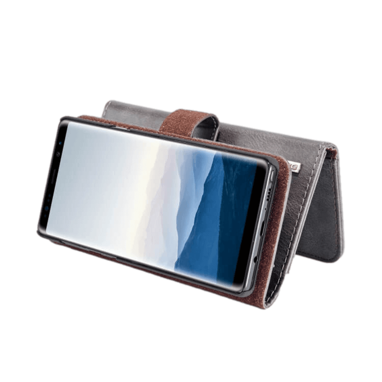 DG.MING Samsung Galaxy S10 Plus Lederen 2-in-1 Portemonnee en Hoesje Grijs