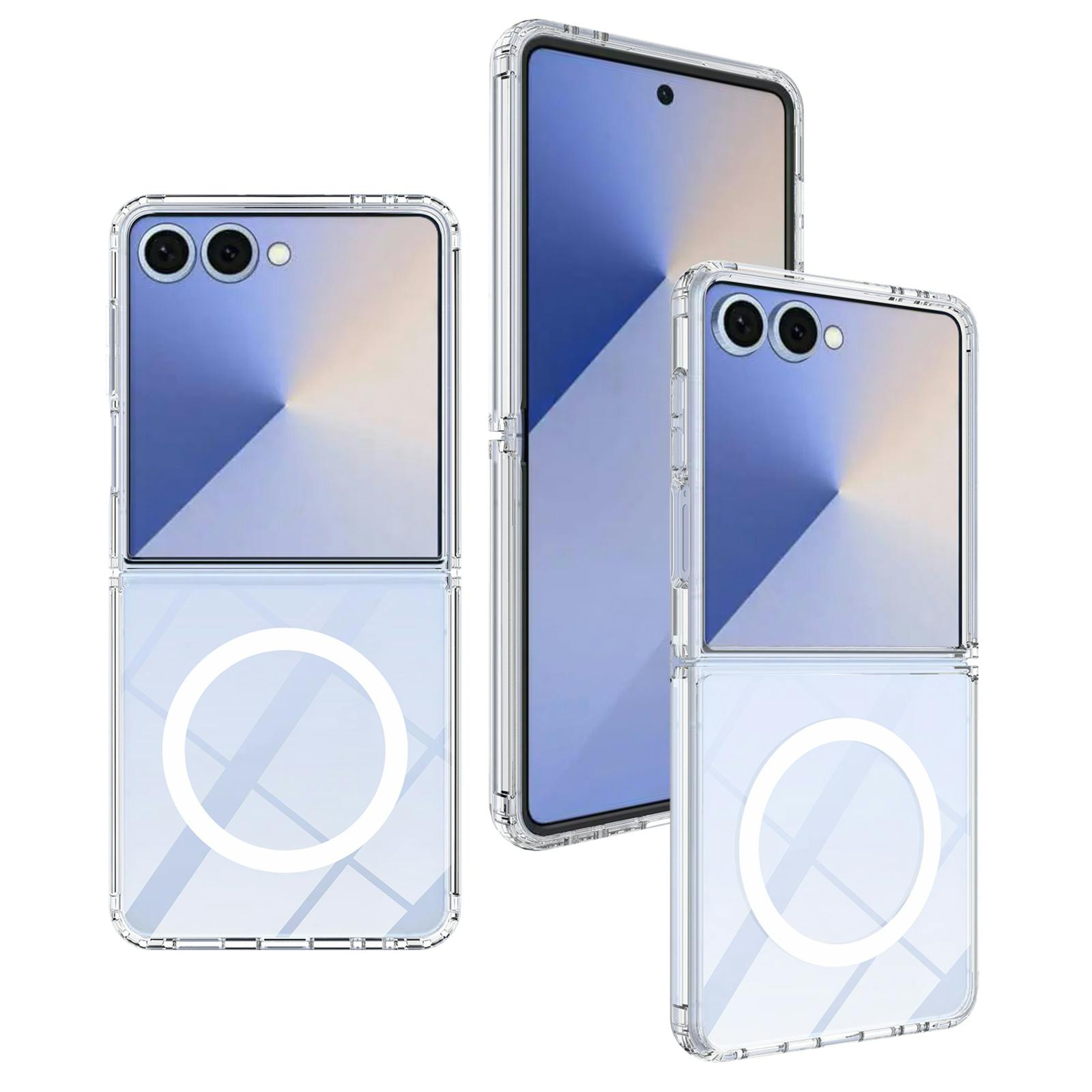 CaseBody Samsung Galaxy Z Flip8 Magnetisch Hoesje Transparant