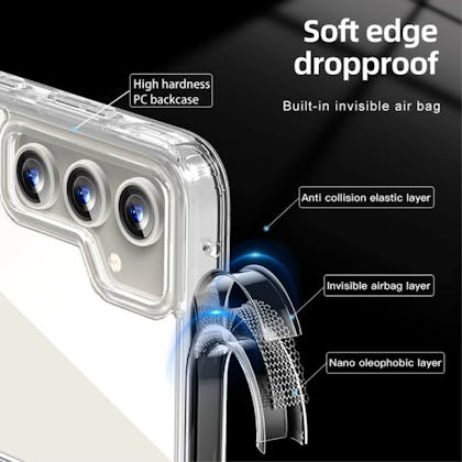 CaseBody Samsung Galaxy A35 Airbag Schokbestendig Hoesje Transparant
