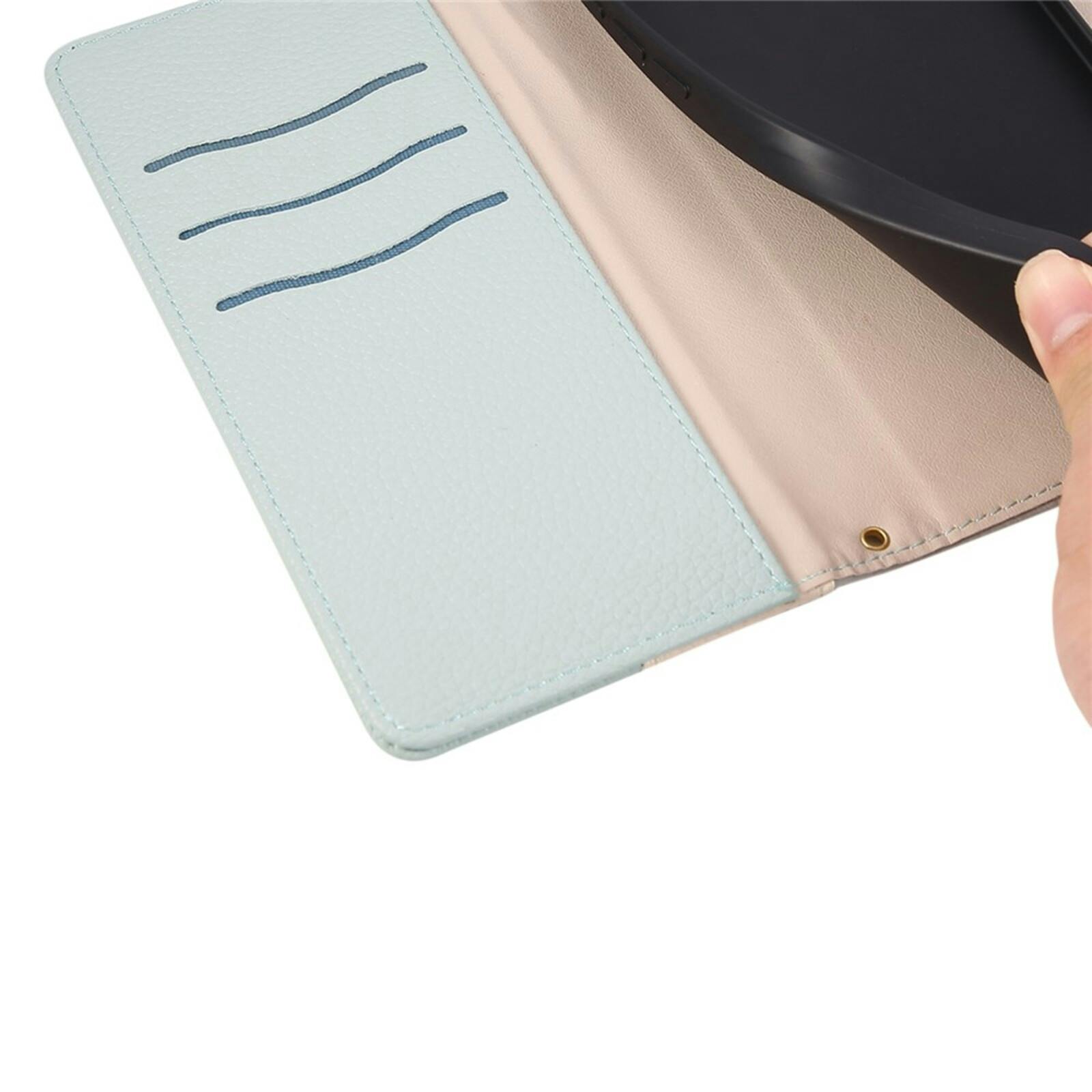 TwoTone Samsung Galaxy S24 FE Zipper Boek Hoesje Groen