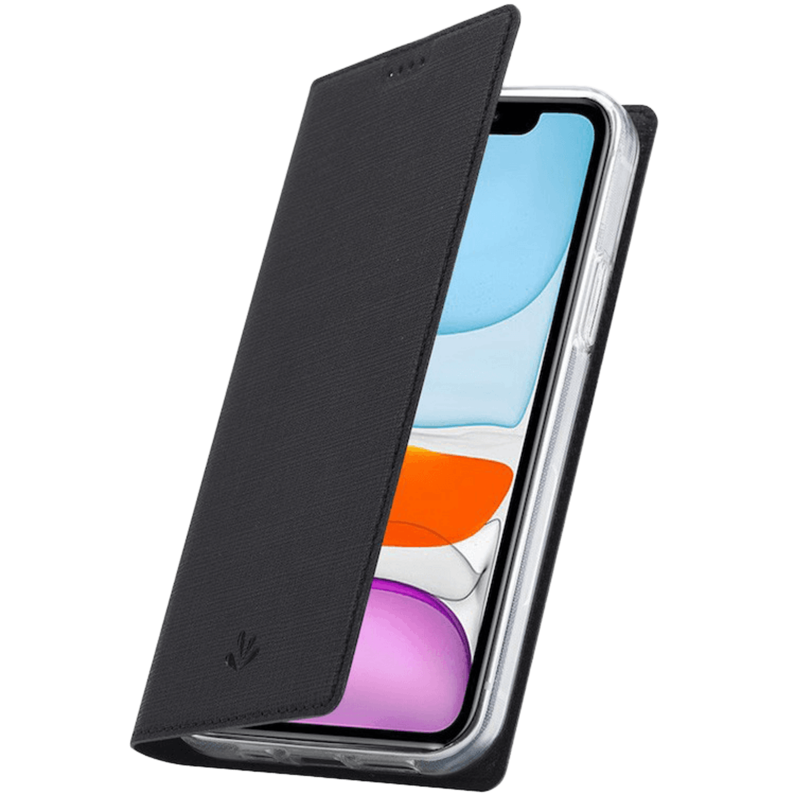 Vili iPhone 12 (Pro) DMX Flip Cover Hoesje Zwart