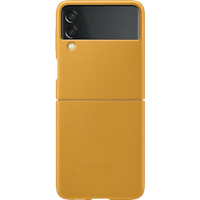 Samsung Galaxy Z Flip3 Leren Hoesje Mustard