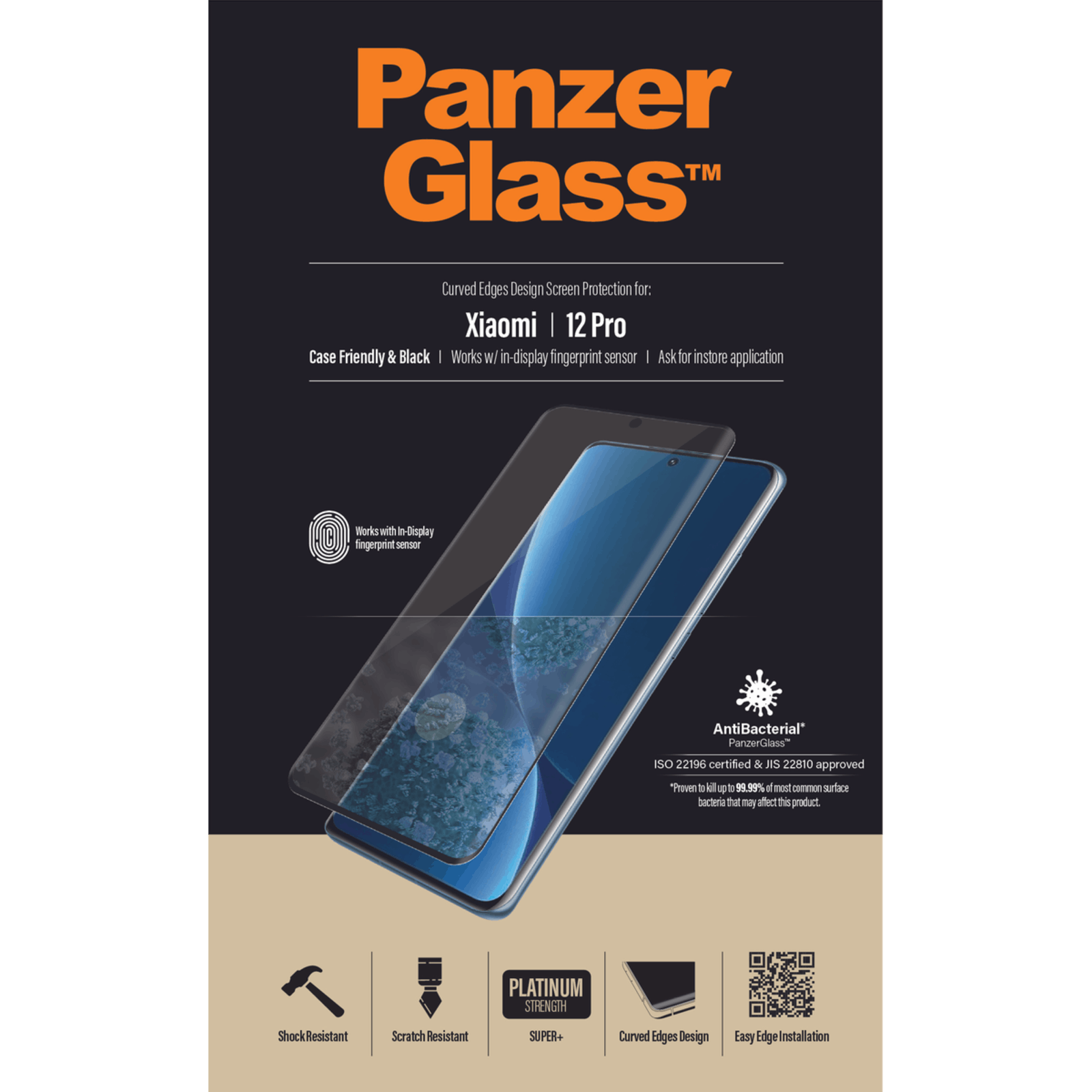 PanzerGlass Xiaomi 12 Pro Screenprotector Standaard