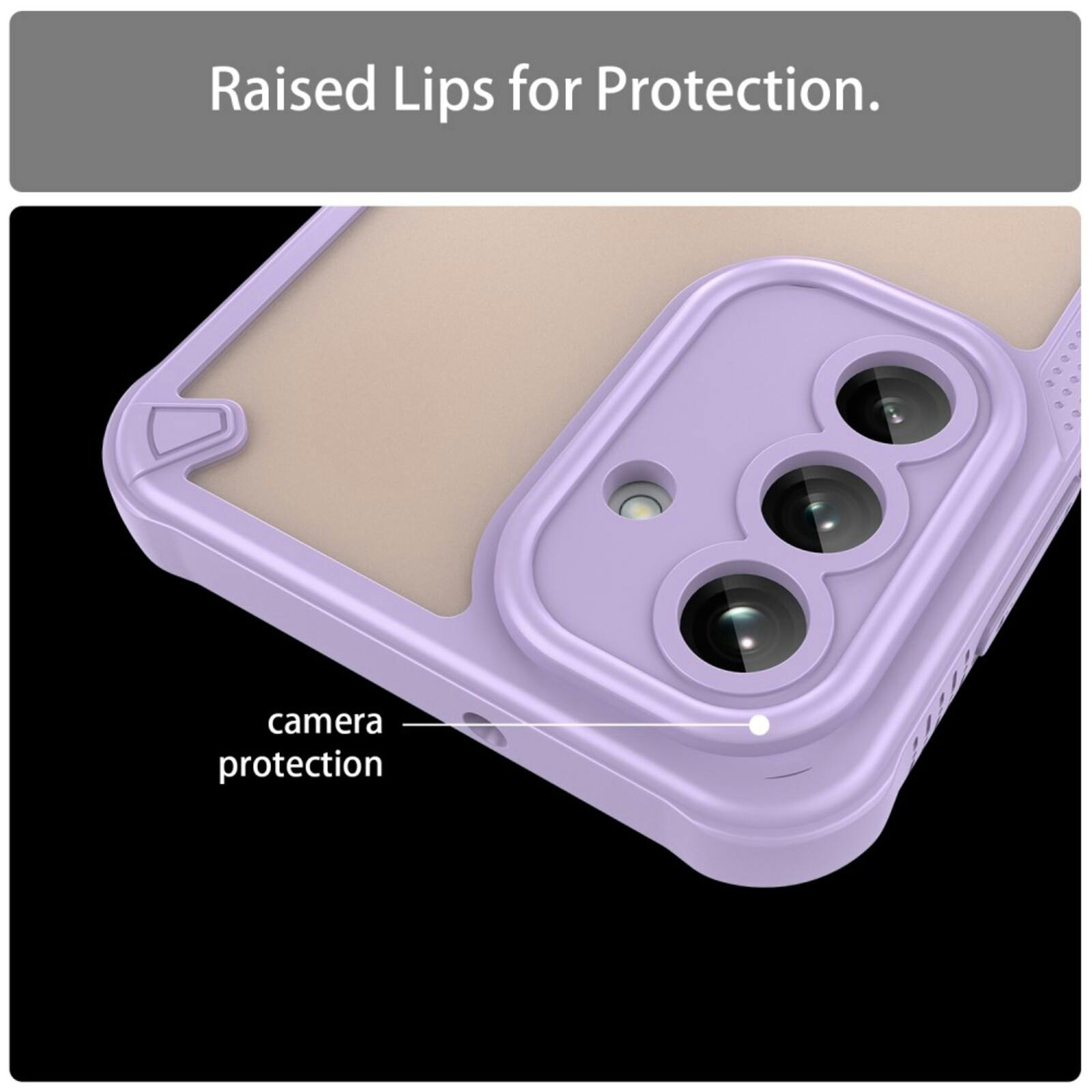 Mocaa Samsung Galaxy A26 Lichtgewicht Rugged Beschermhoesje Paars