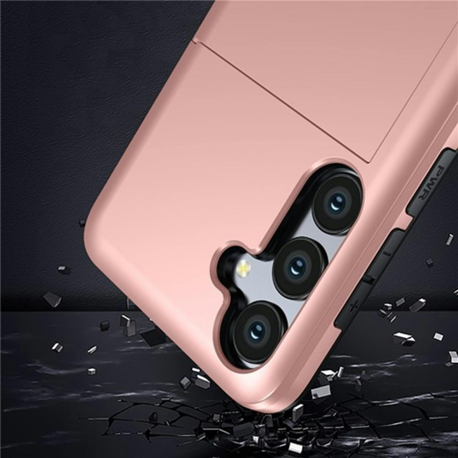 CaseBody Samsung Galaxy A56 Hoesje met Pashouder Blauw