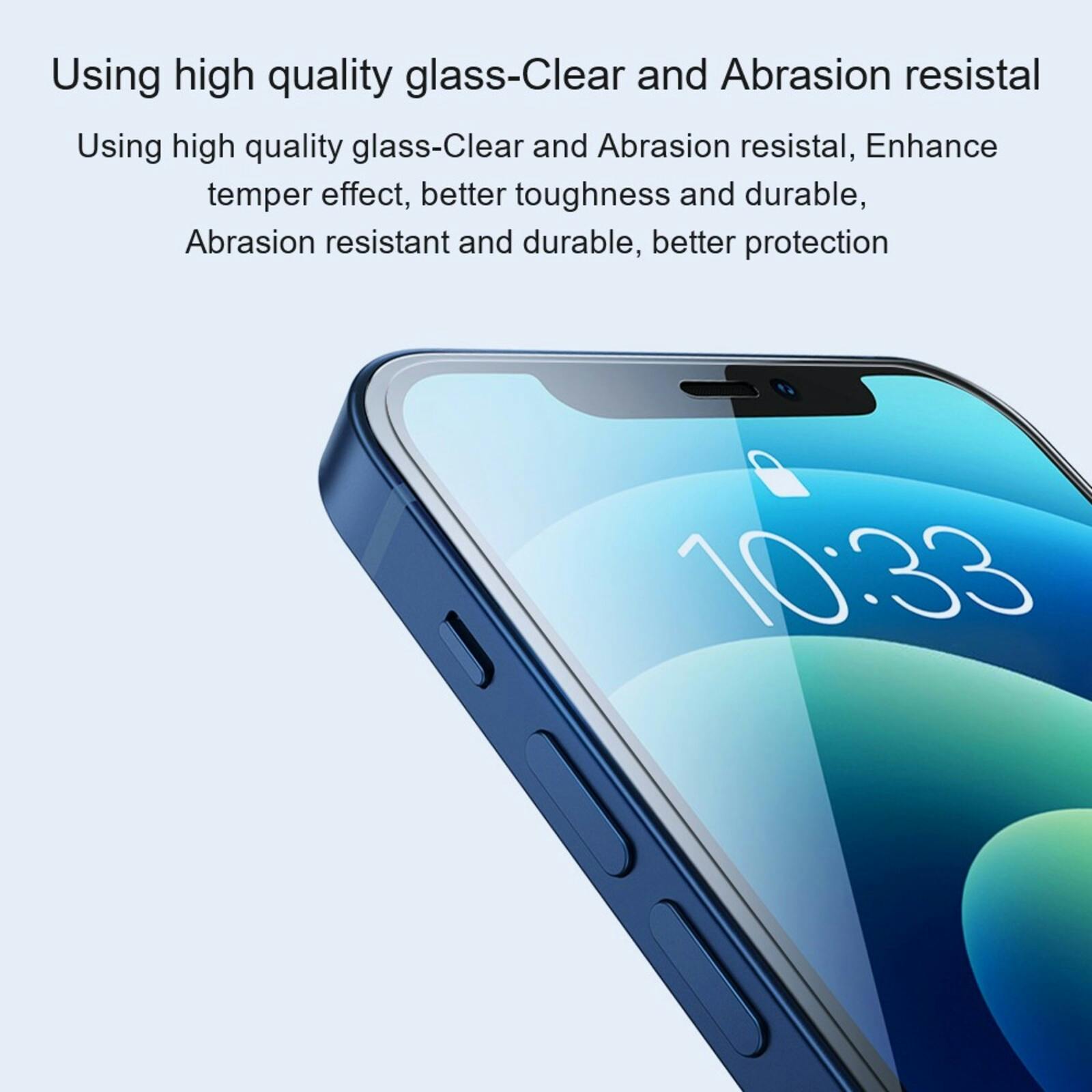 Amorus iPhone 15 Screenprotector Gehard Glas Transparant