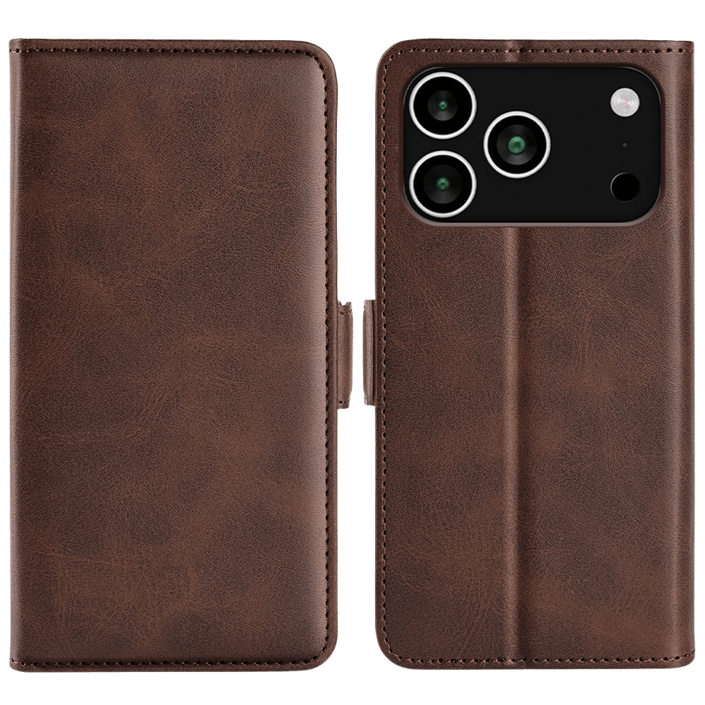 Comfycase Apple iPhone 17 Pro Max Bookcase Hoesje Bruin