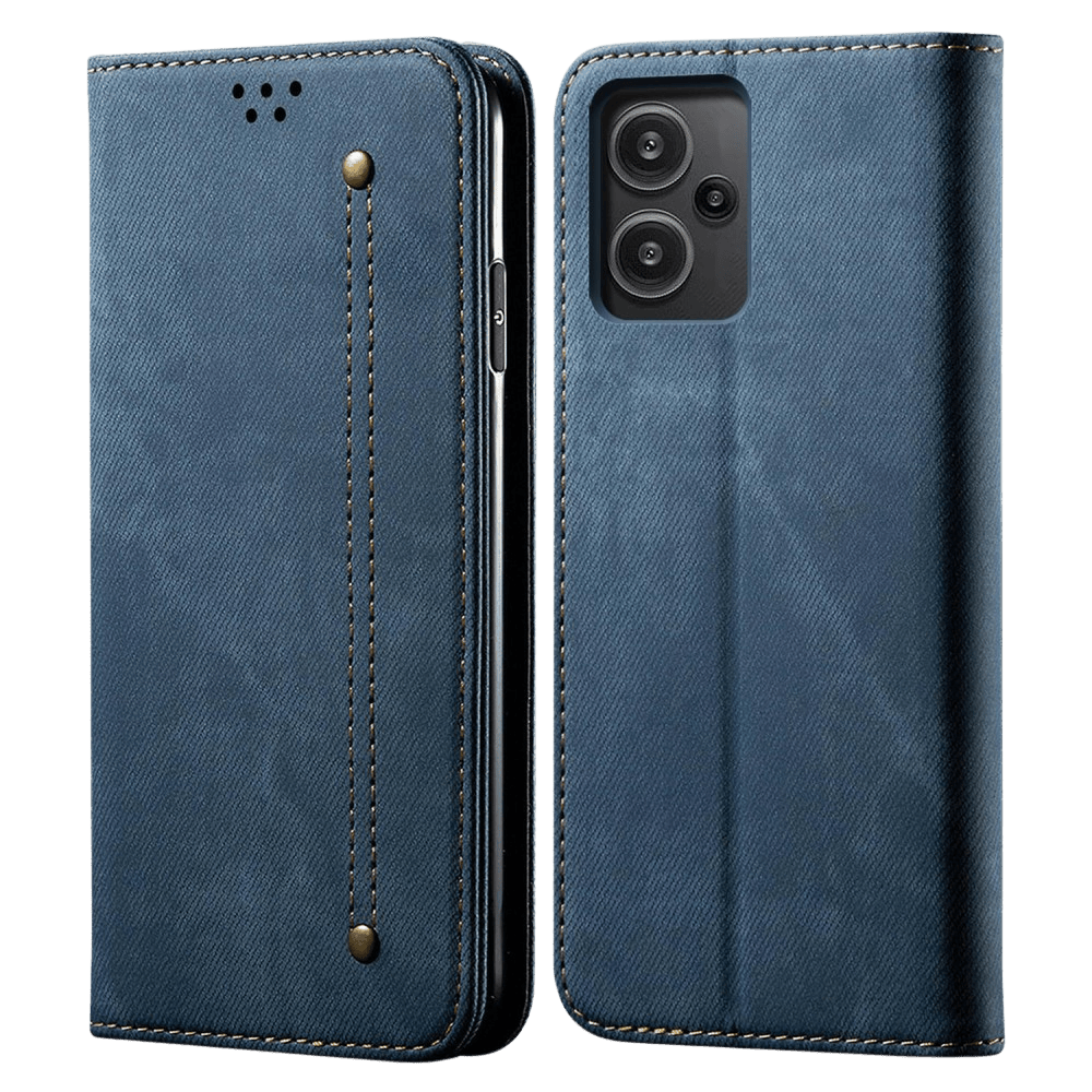 CaseBody Xiaomi Redmi Note 13 Pro Plus Denim Bookcase Blauw