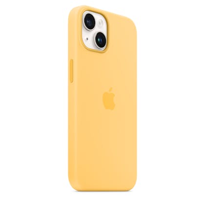 Apple iPhone 14 MagSafe Siliconen Hoesje Geel