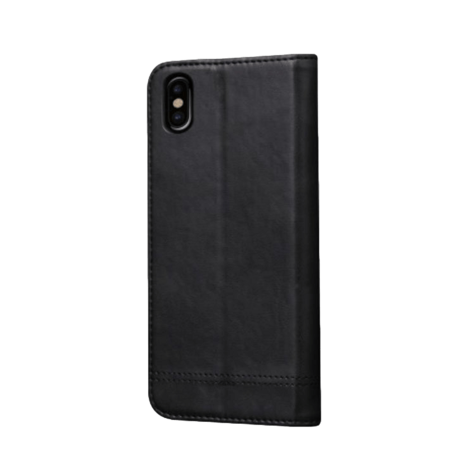 Comfycase iPhone Xs / X Retro Bookcase Zwart
