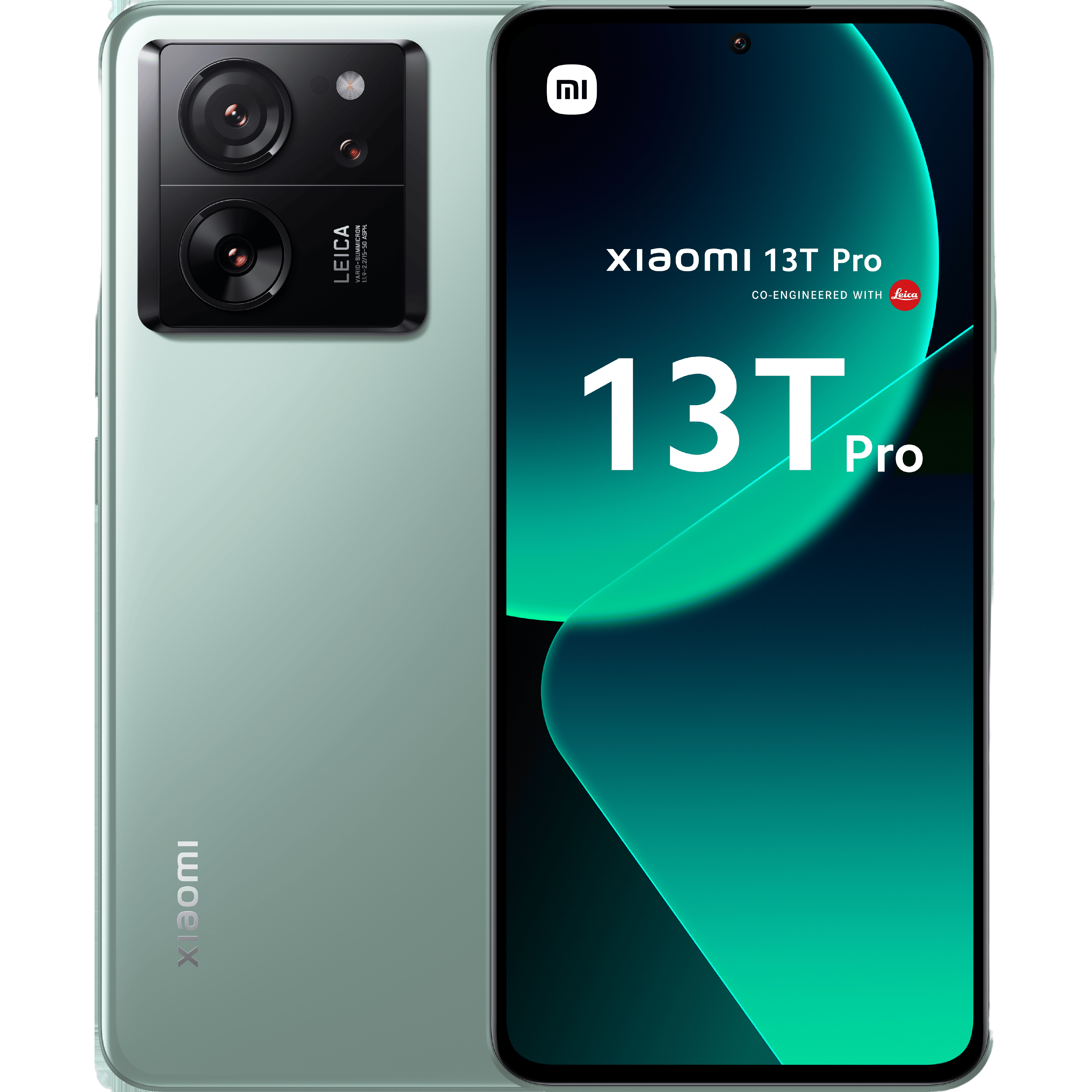 Xiaomi 13T Pro Green - Voorkant & achterkant