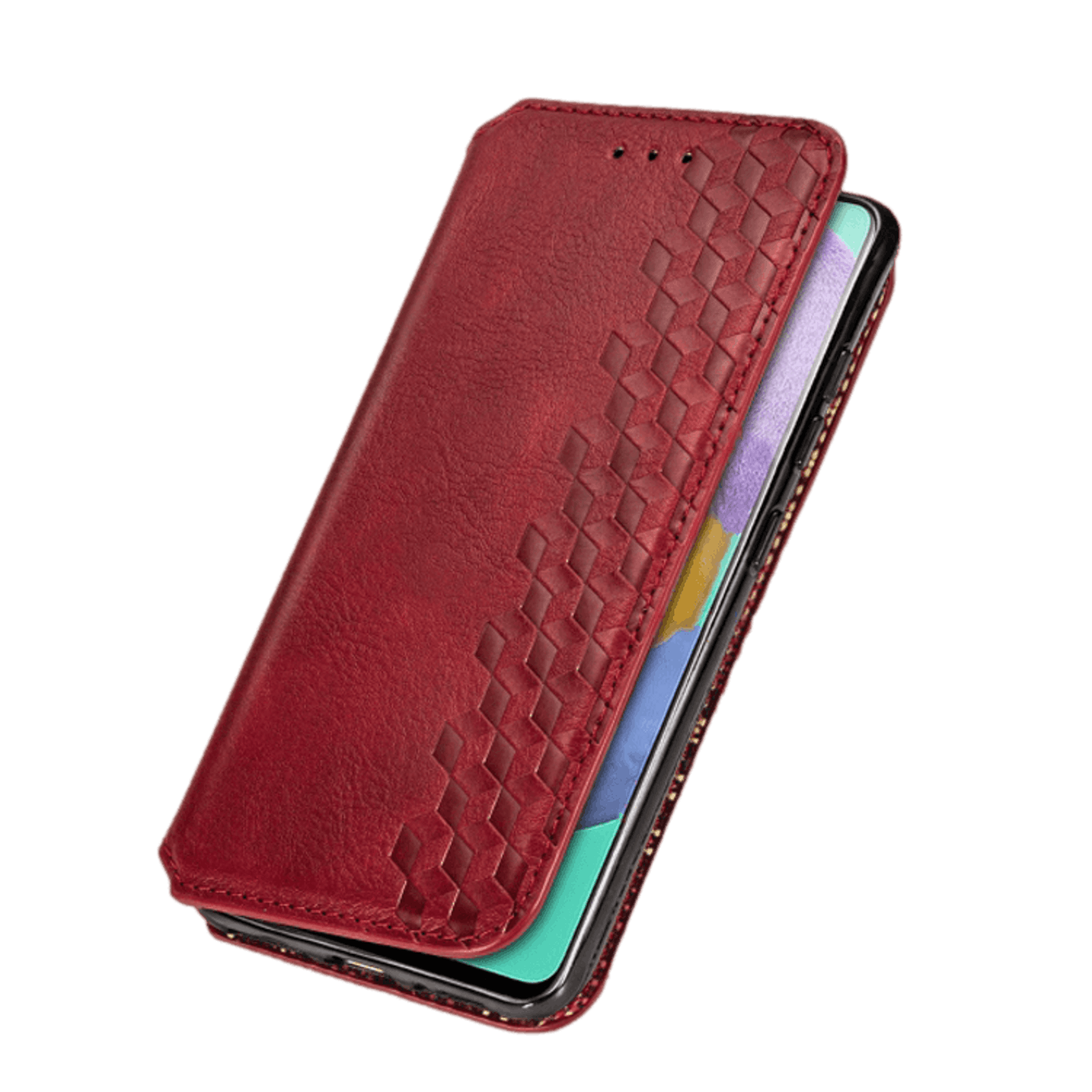 CaseBody Samsung Galaxy S20 Cubic Hoesje met Magneetsluiting Rood