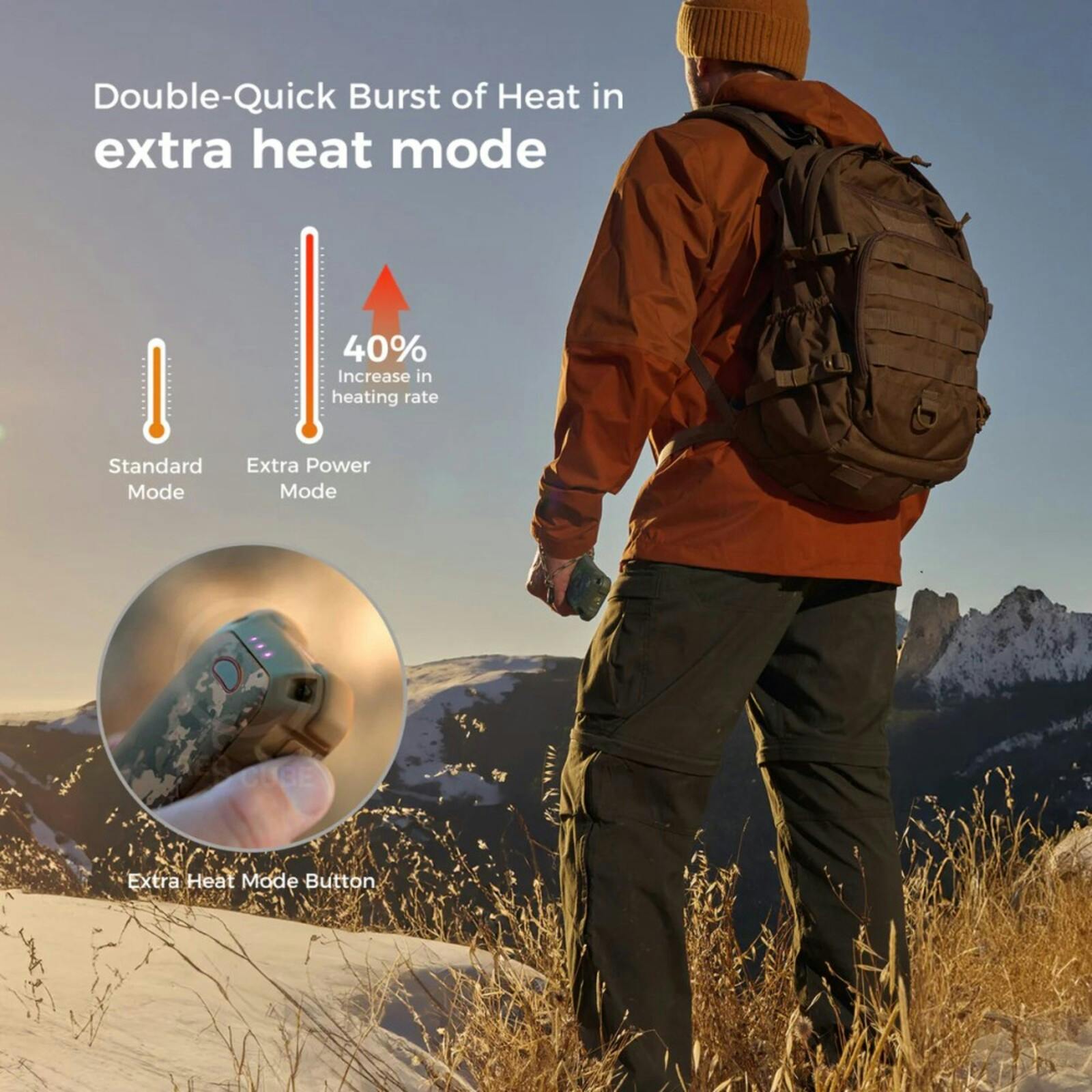 Ocoopa UT4 Extreme Hand Warmer Powerbank Camouflage 10.000 mAh