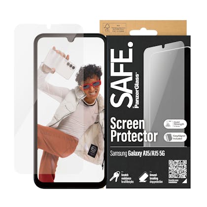 PanzerGlass SAFE Samsung Galaxy A15 Glazen Screenprotector