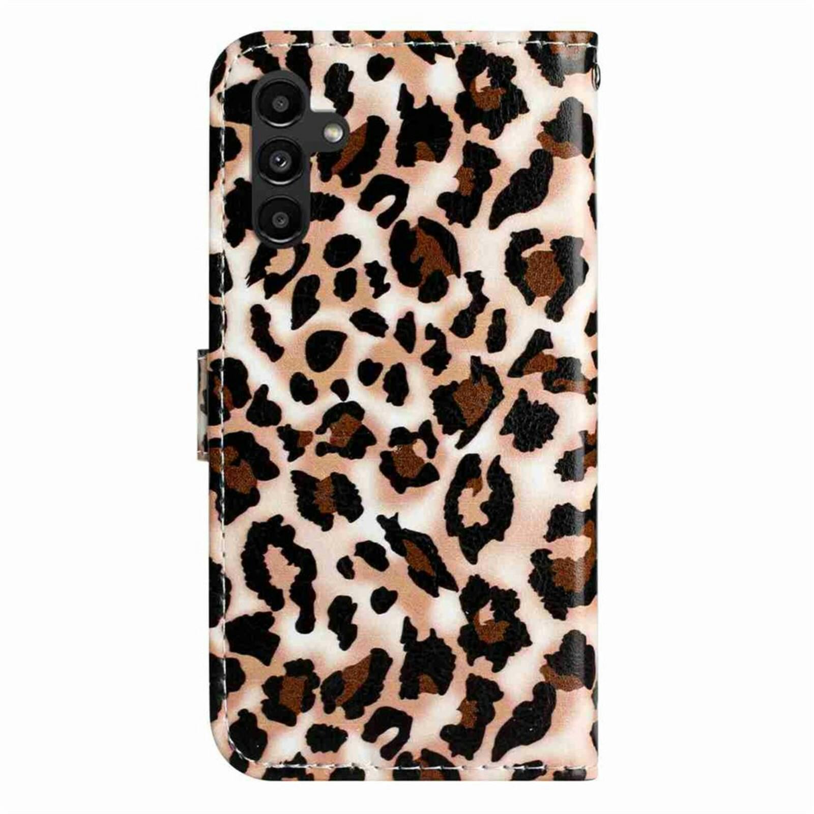 Comfycase Samsung Galaxy S25 FE Bookcase Luipaardprint Meerkleurig