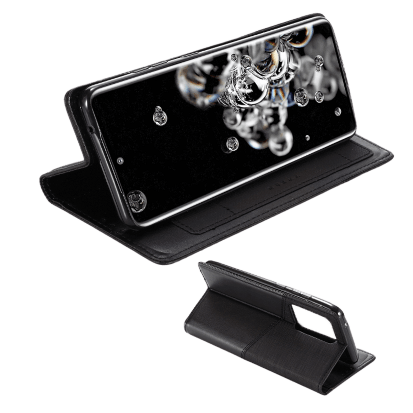 MUXMA Samsung Galaxy S20 Ultra Easy Carry Wallet Telefoonhoesje Zwart