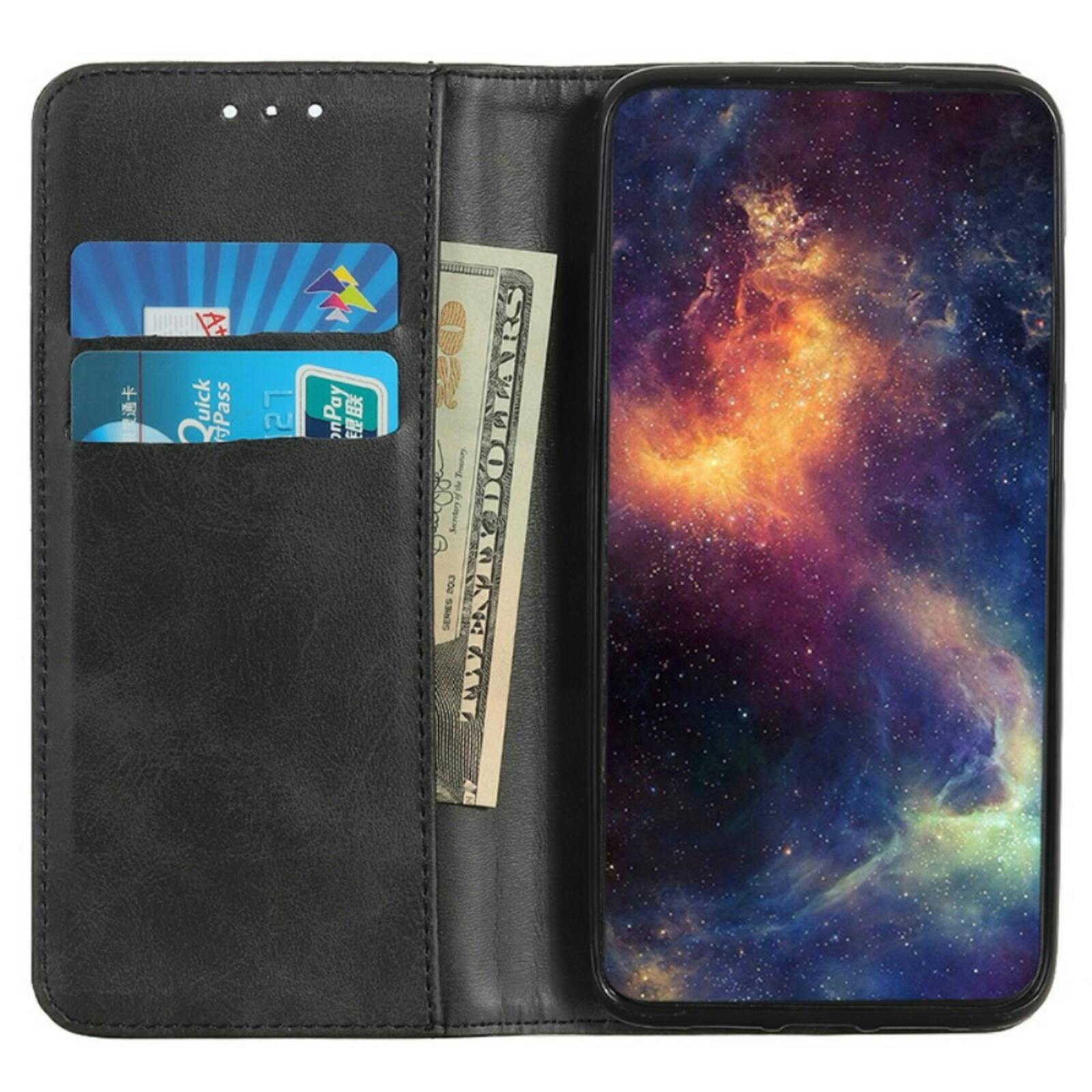 CaseBody Google Pixel 8a Real Leather Wallet Hoesje Zwart