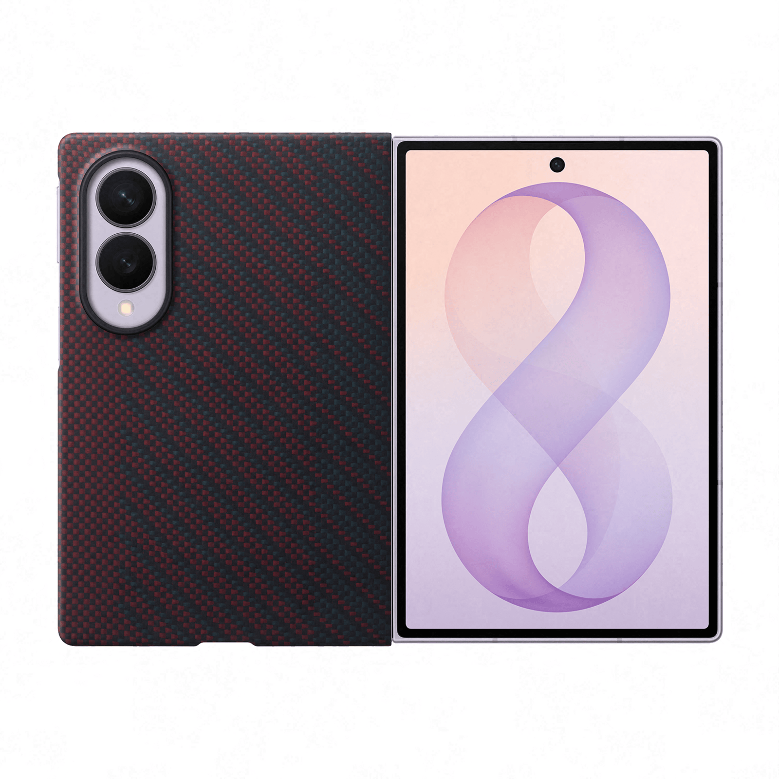 Samsung Galaxy Z Fold8 Ultra Carbon Magnet Case Rood