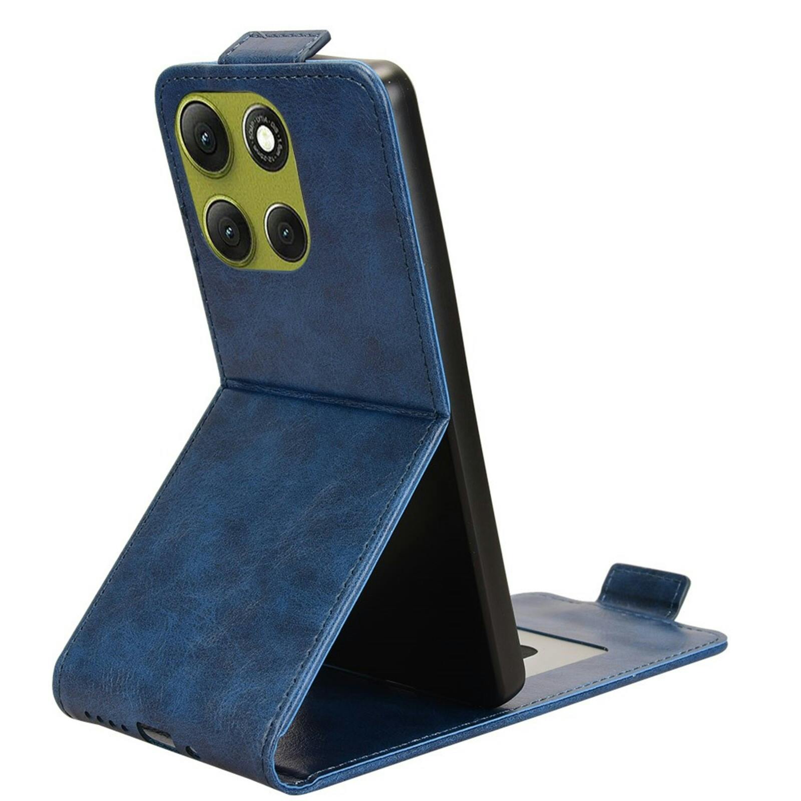 Comfycase Motorola Moto G86 Flipcover Staand Donkerblauw