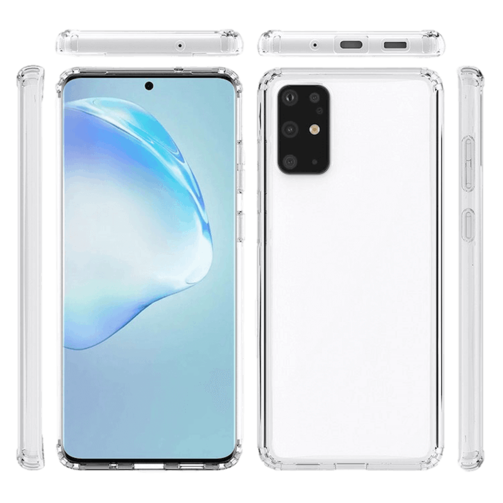 CaseBody Samsung Galaxy S20 Plus Clear Guard Hoesje Transparant